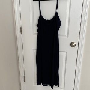 Express Navy Blue Spaghetti Strap Dress